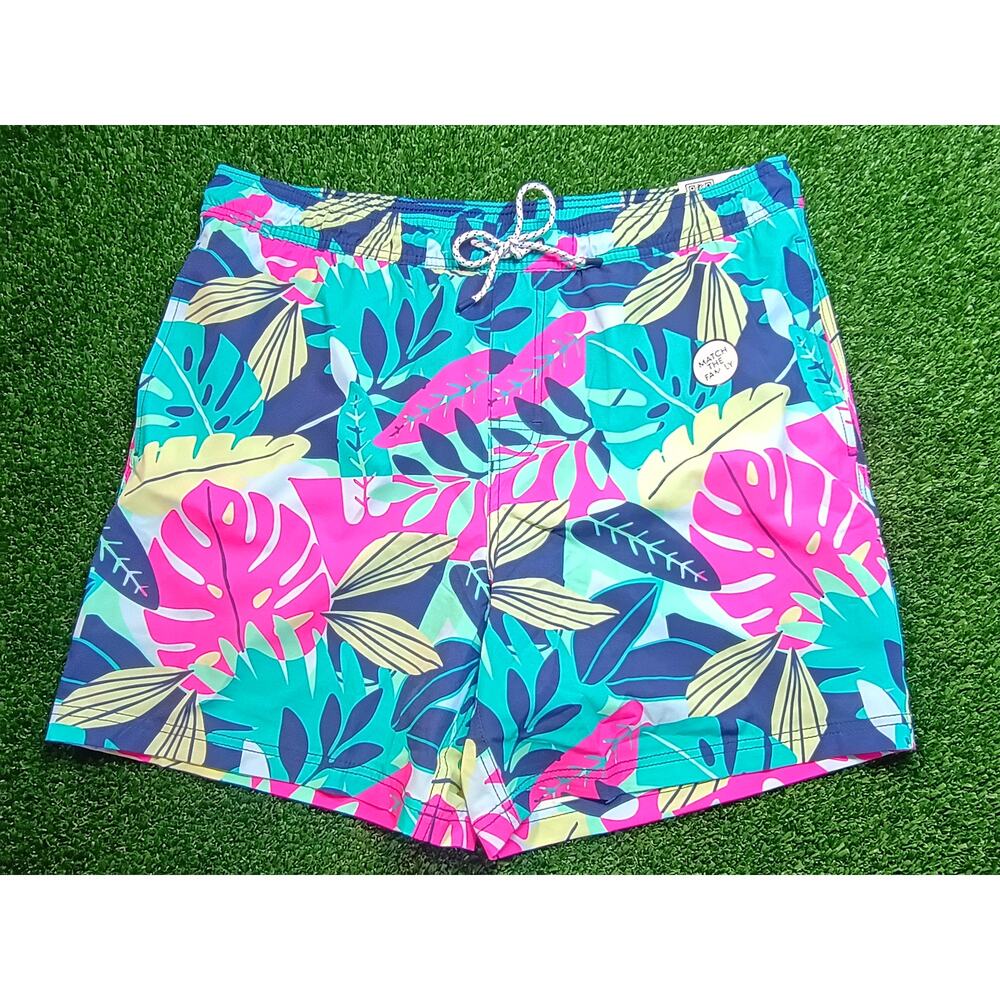 Member's Mark Men's XL Tropical Flamingo Resort Swim Trunks NWT